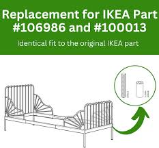 Ersättningsdelar för Sängram (IKEA #106986 + 100013) - Paket med 4