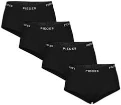 PIECES Dam Pclogo Lady 4-pack Boxershorts