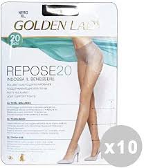 GOLDEN LADY Repose Strumpbyxor 20 DEN Svart Storlek II