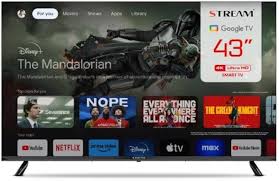 Stream System – 43-tums 4K Smart TV med HDR10