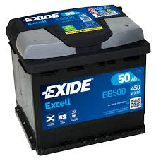 Exide EB500 EXCELL Startbatteri 12V 50AH 450A