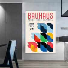 Bauhaus Abstrakt Väggkonst - Modern Geometri