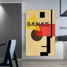 Abstrakt Geometri: Bauhaus Affisch för Modern Inredning