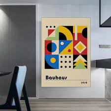 Bauhaus Minimalistisk Affisch - Nordisk Vintage Design