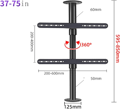 Hörn TV Väggfäste med 360° Rotation