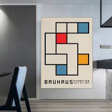 Bauhaus Abstrakt Väggkonst