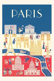 Vintage Paris Resedagbok Poster