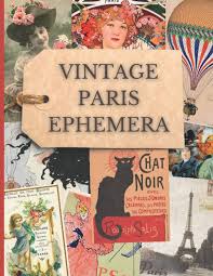 Vintage Paris Ephemera: Parisisk Temabildsamling för Junk Journals och Pappershantverk