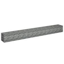 Gabion-Hochbeet i Galvaniserat Stål 270 x 30 x 30 cm